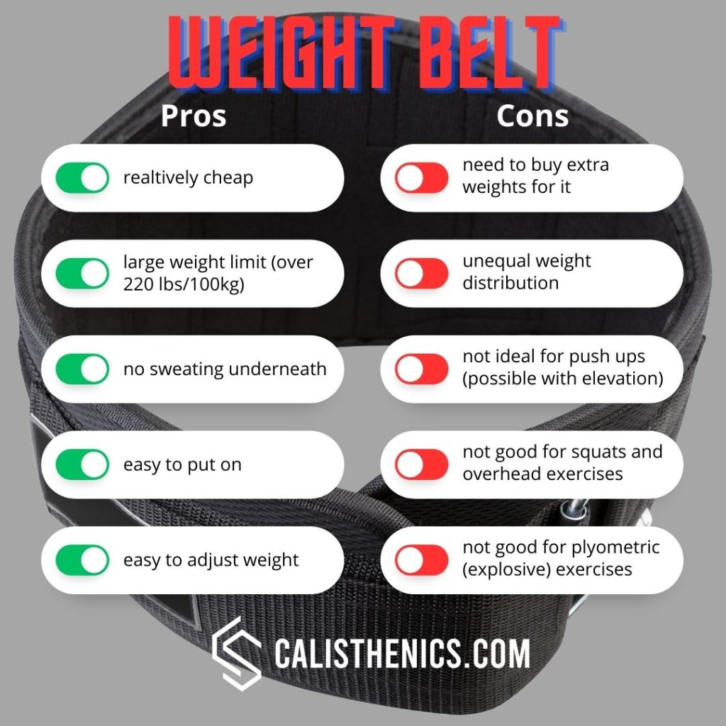 weighted belt pros cons