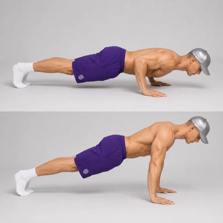 regular push up two positions