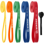 WIKDAY Resistance Bands (Set of 5, Door Anchor)