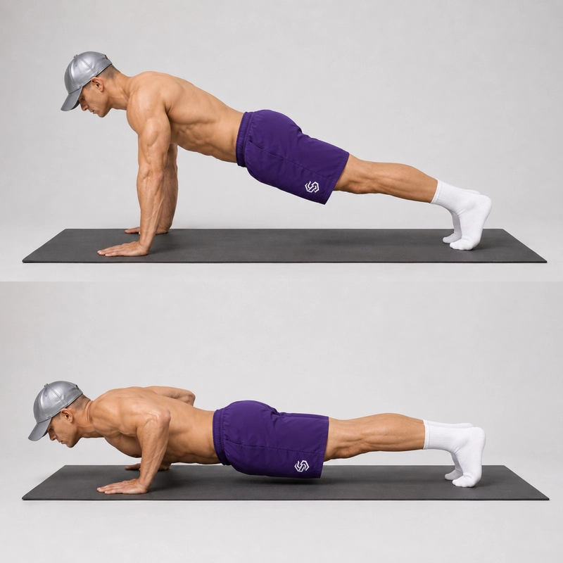 eccentric push up