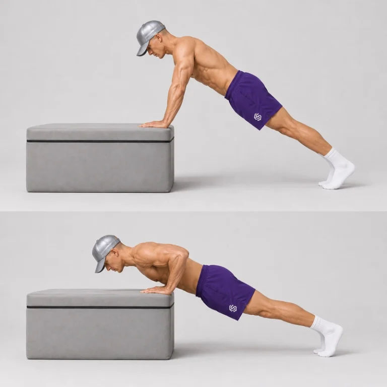 incline push up on box