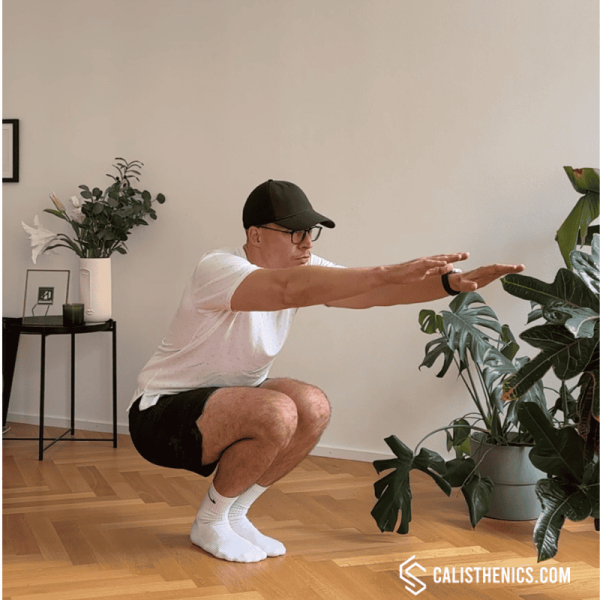 narrow stance squat