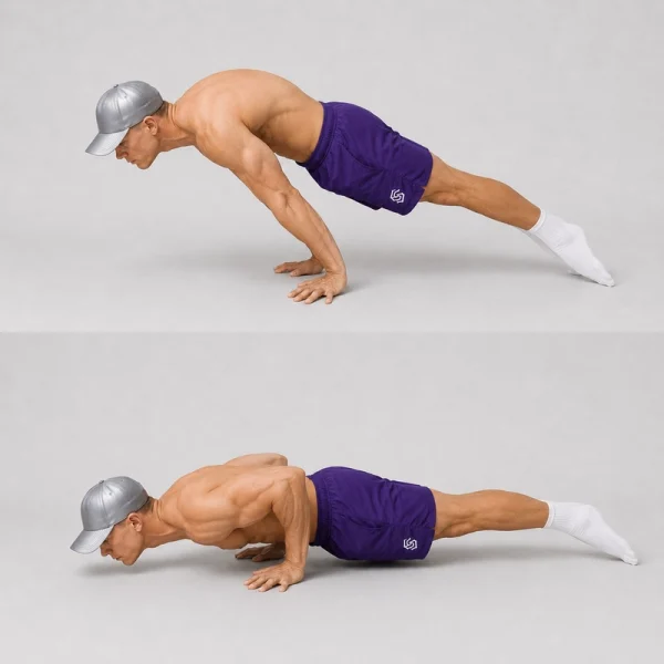 pseudo planche push up on toes