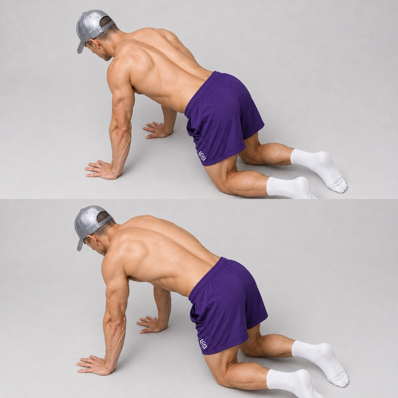 quadruped scapular push up