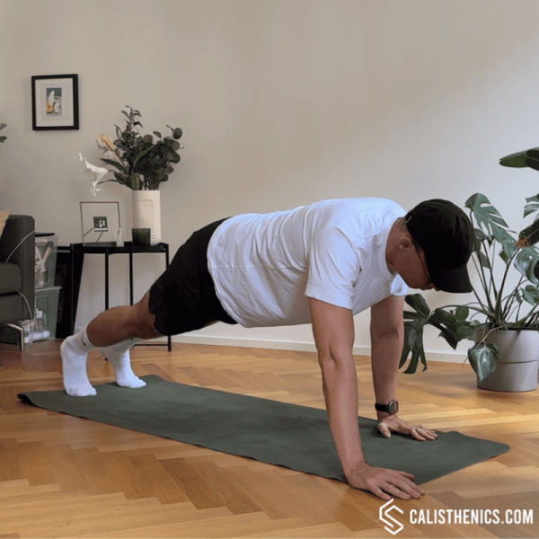 staggered push ups