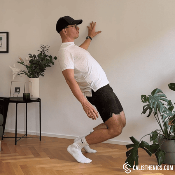 wall assisted sissy squat