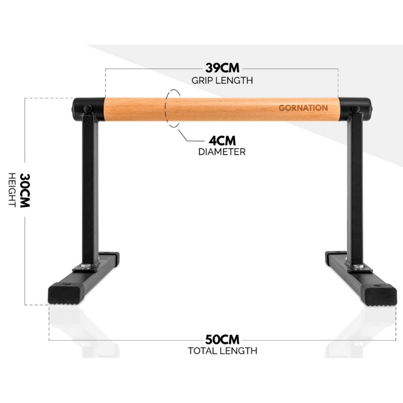 gornation wooden parallettes dimensions