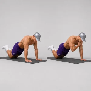 kneeling plank shoulder taps