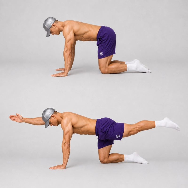 quadruped bird dog exercise