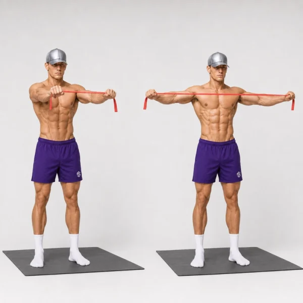 resistance band pull aparts