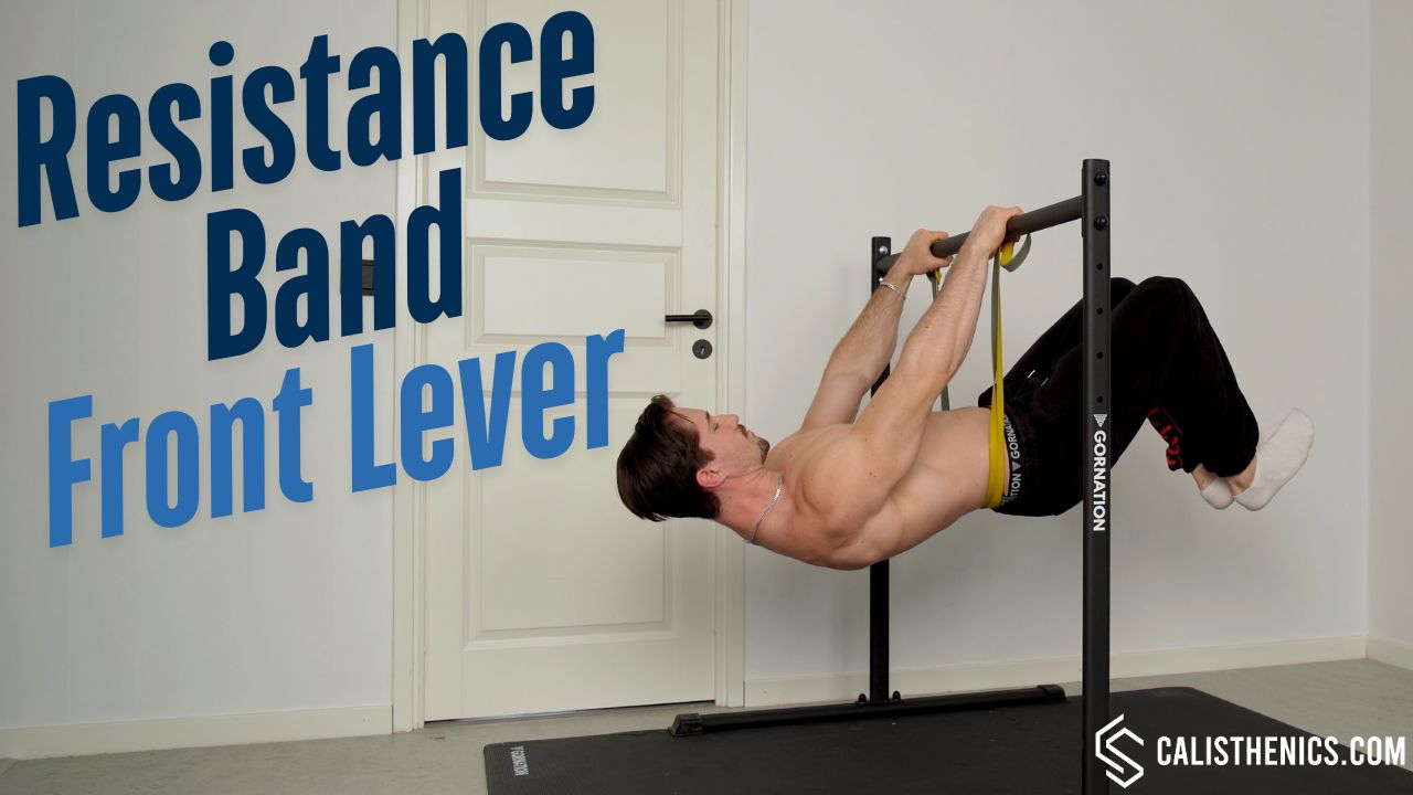 front lever resistance band calisthenics workout