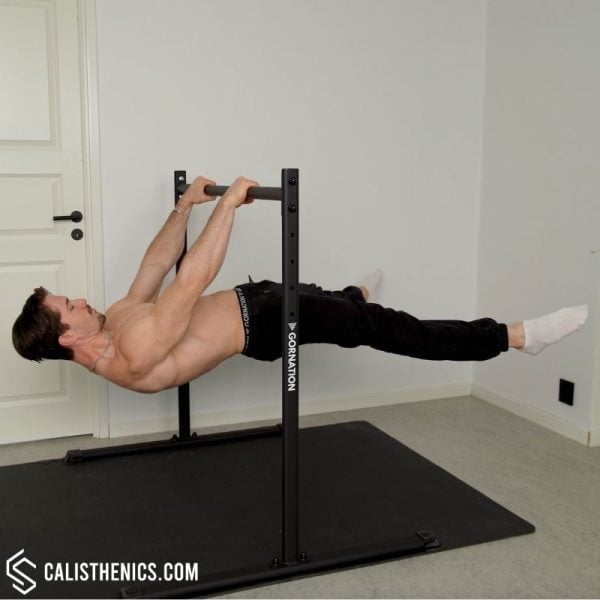 straddle front lever exercise