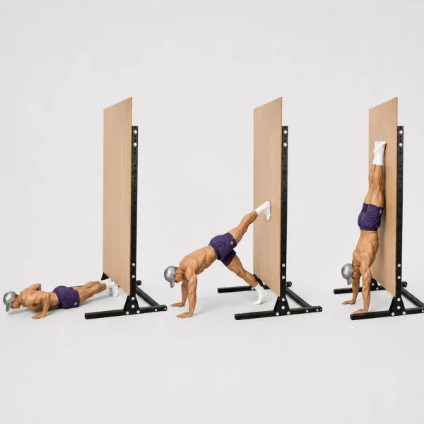 wall walk chest to bar handstand calisthenics