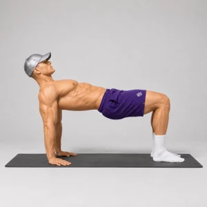 bent knee reverse tabletop hold