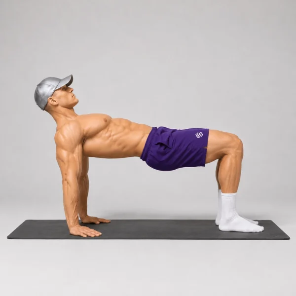 bent knee reverse tabletop hold