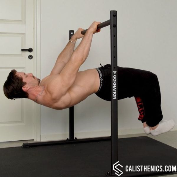 half lay front lever exercise