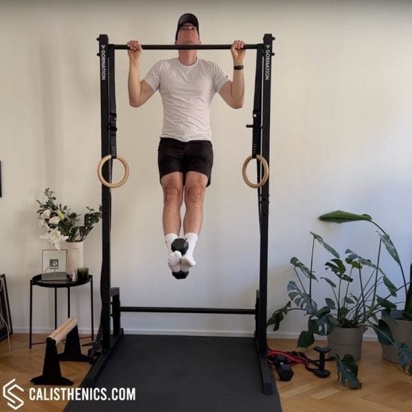 dumbbell weighted pull up