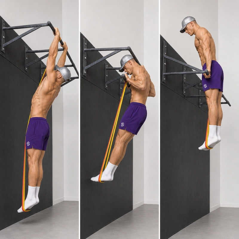 band assisted strict bar muscle up