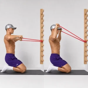 resistance band overhead external rotation