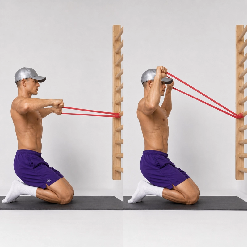 resistance band overhead external rotation