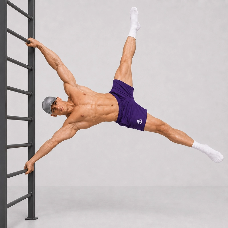 straddle human flag