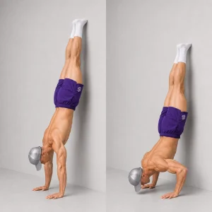 wall facing handstand push up