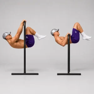 advanced tuck front lever pull up on dip bars