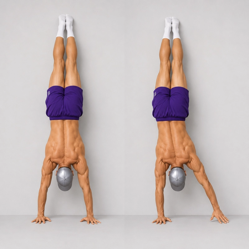handstand weight shifts