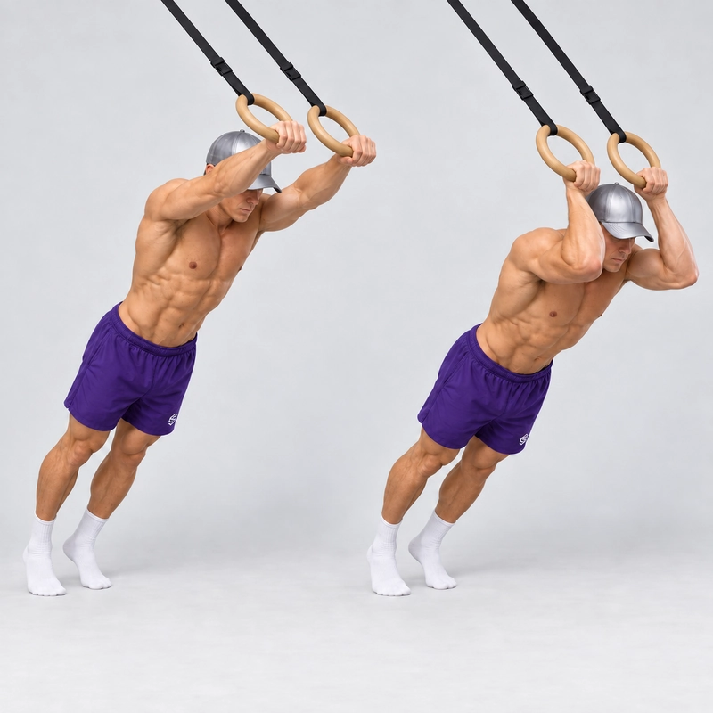 ring triceps extensions