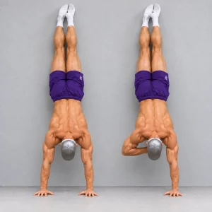 chest to wall handstand shoulder tap