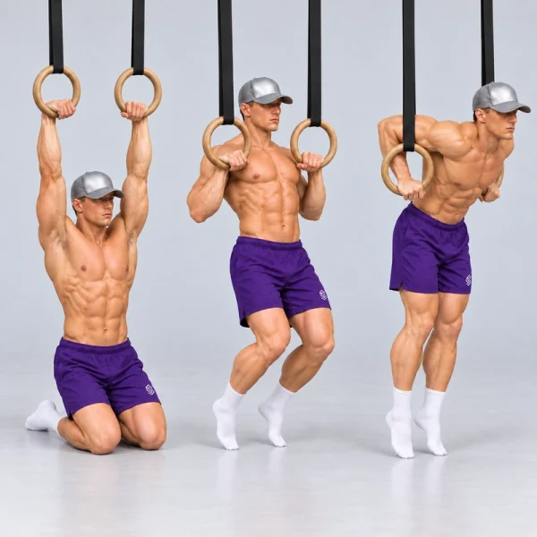 feet assisted ring muscle up
