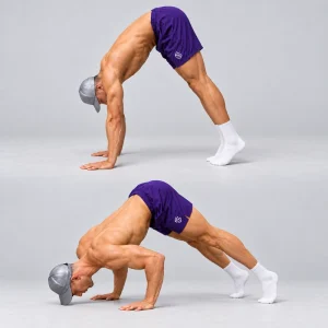 Floor pike push up