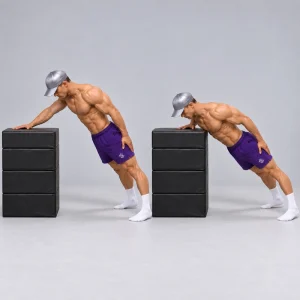 Hip height incline one arm push up