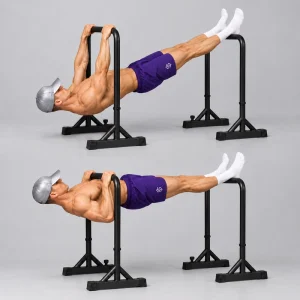 Horizontal parallel bar row
