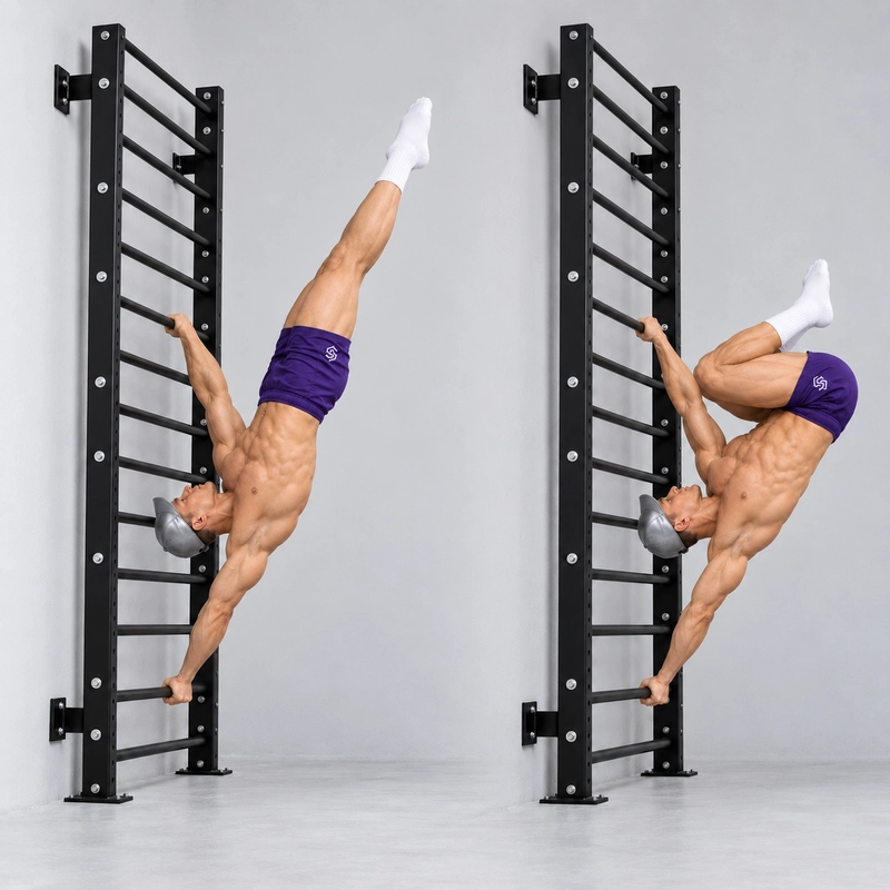 inverted to tuck human flag transition