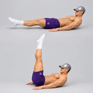 lying leg raise