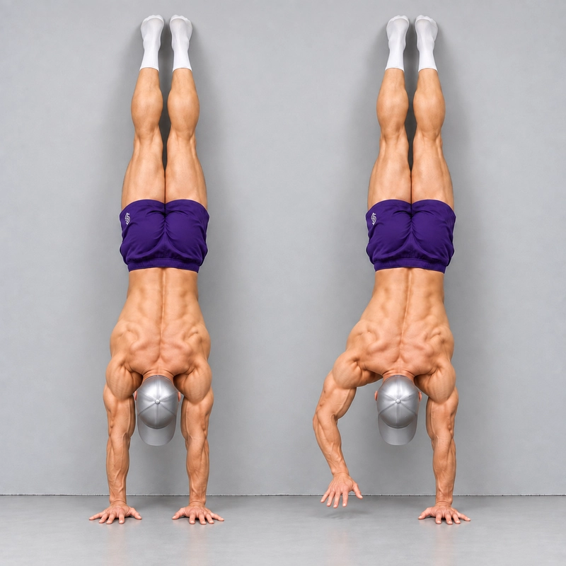 lateral handstand walk at the wall